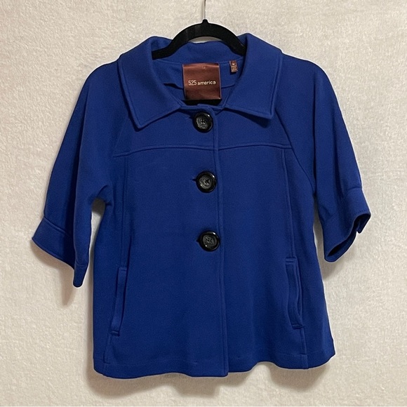 525 America Knit Blue Jacket Size M - Picture 2 of 10